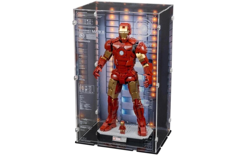 iDisplayit Présentoir en acrylique LEGO 76344 Iron Man Mark 3 Collectors Editions