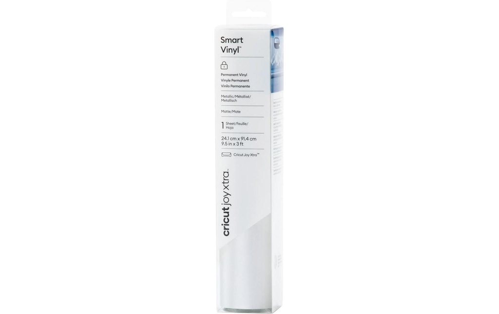 Cricut Film de vinyle Joy Xtra Smart permanent 21 x 91 cm, Argenté