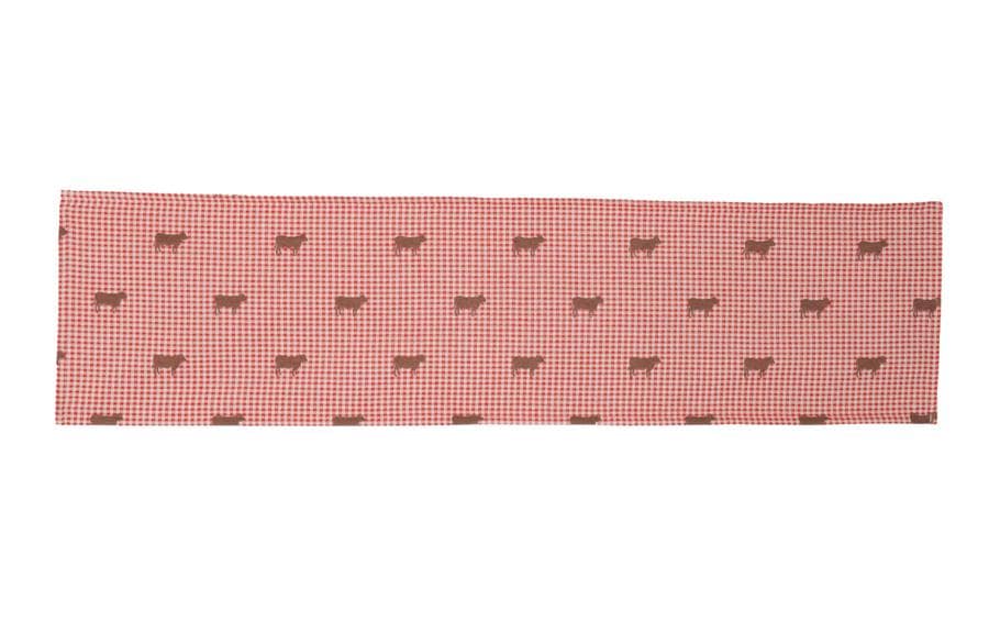 Hubatka Chemin de table Bella 135 cm x 35 cm, Rouge