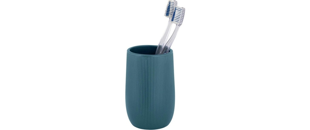 Wenko Gobelet pour brosse à dents Fablo Pétrole
