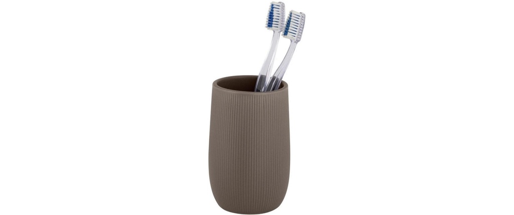 Wenko Gobelet pour brosse à dents Fablo Taupe