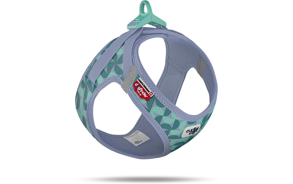 curli Harnais Gilet Air-Mesh LE26 L Semi Circle bleu