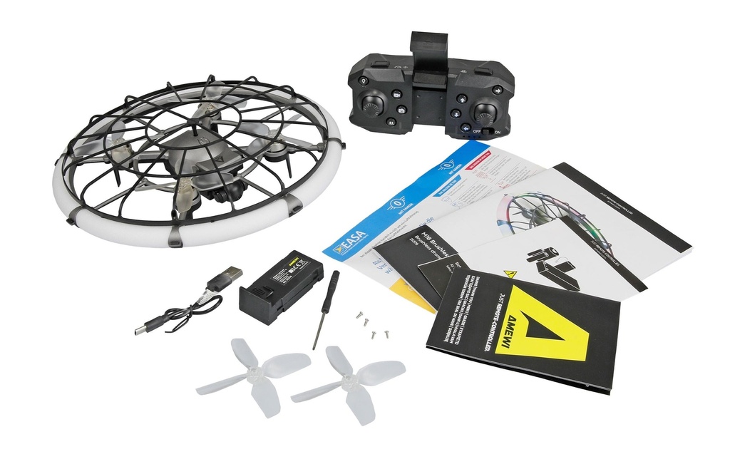 Amewi Drone M18 Brushless avec caméra & anneau LED RTF