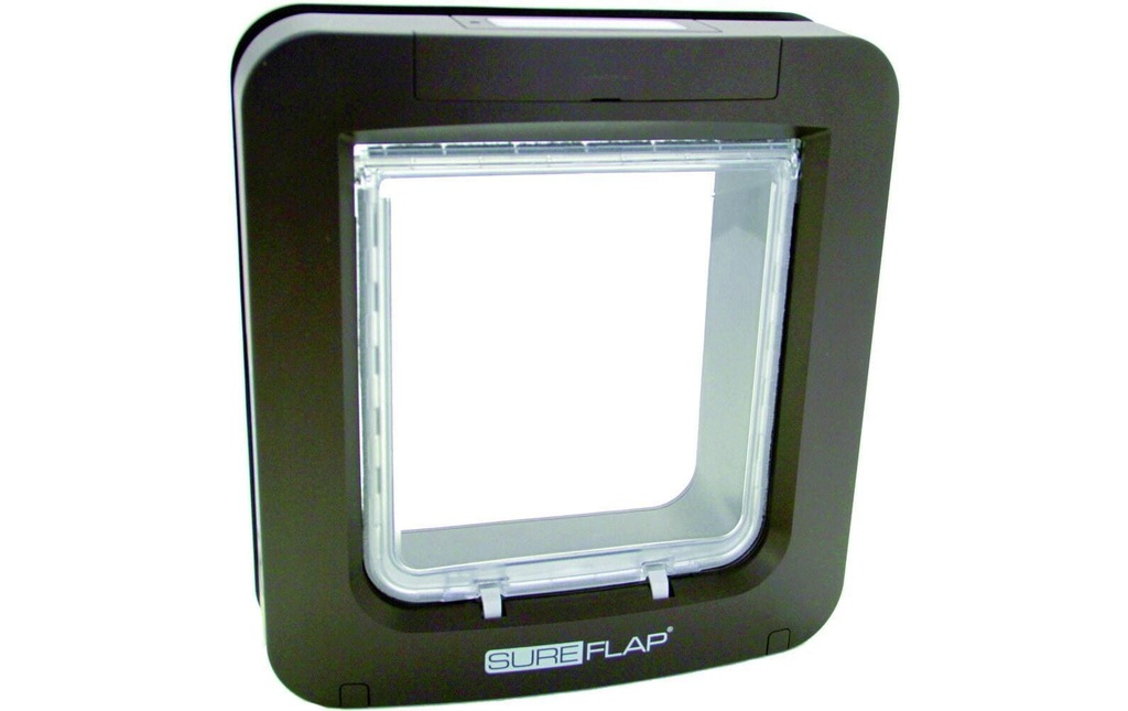 SureFlap Chatière XXL avec reconnaissance par micropuce, brun