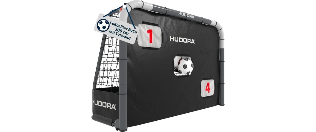 Hudora But de football Roco 300 avec mur de but