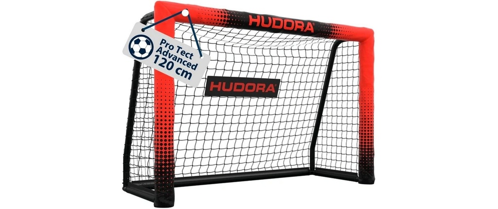 Hudora But de football Pro Tect 120 Advanced noir/rouge