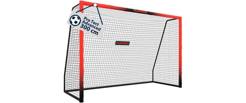 Hudora But de football Pro Tect 300 Advanced noir/rouge