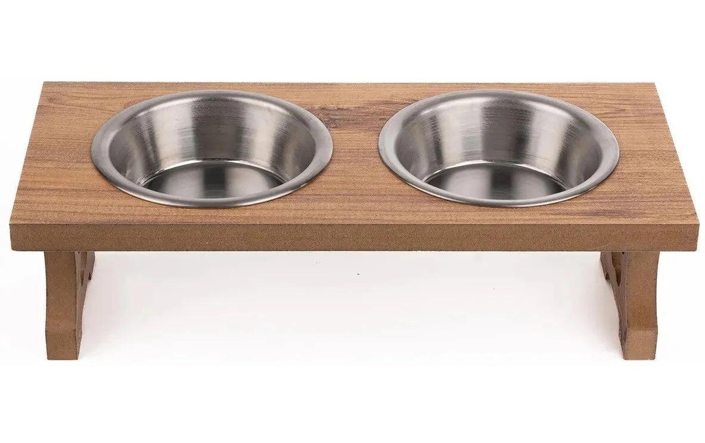 Paws & Whiskers Barre d'alimentation avec écuelles Apvm11