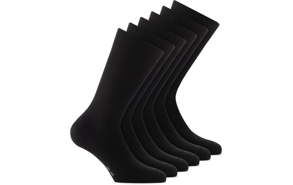 Rohner Socks Wool/ Cotton 3er Pack Anthracite, taille 43-46