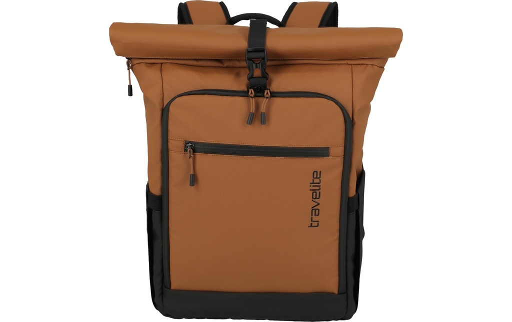 travelite BRIIZE Sac à dos Rollup M 30 l Marron Curry
