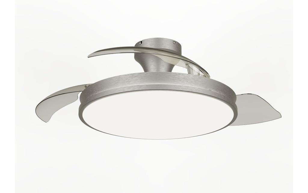 Philips Ventilateur de plafond LED Atlas 35W, nickel mat