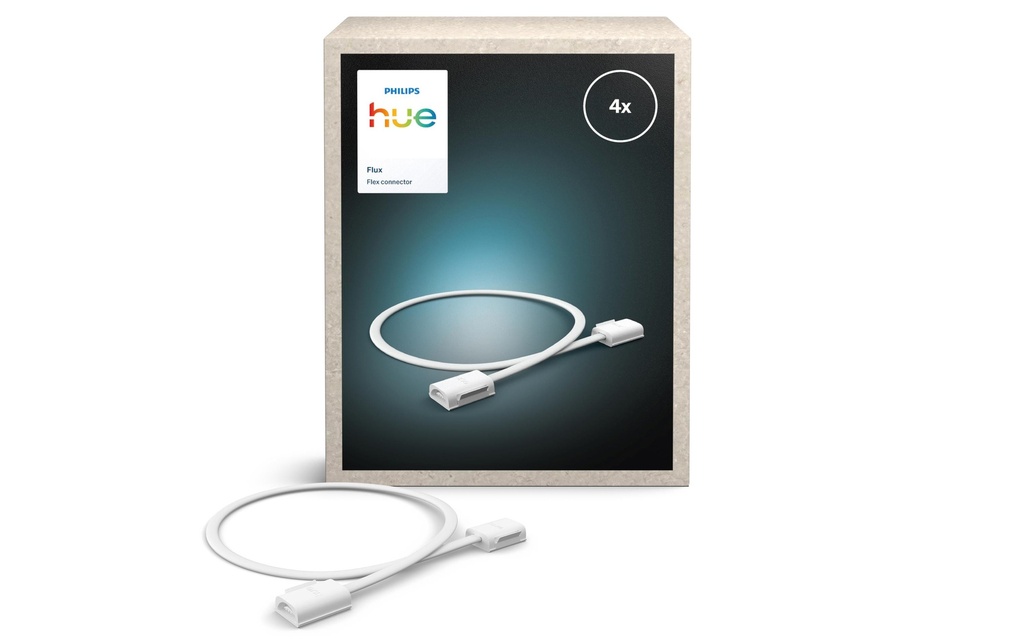 Philips Hue Connecteur Flux Gradient Lightstrip Flex, Noir, 4 pièces