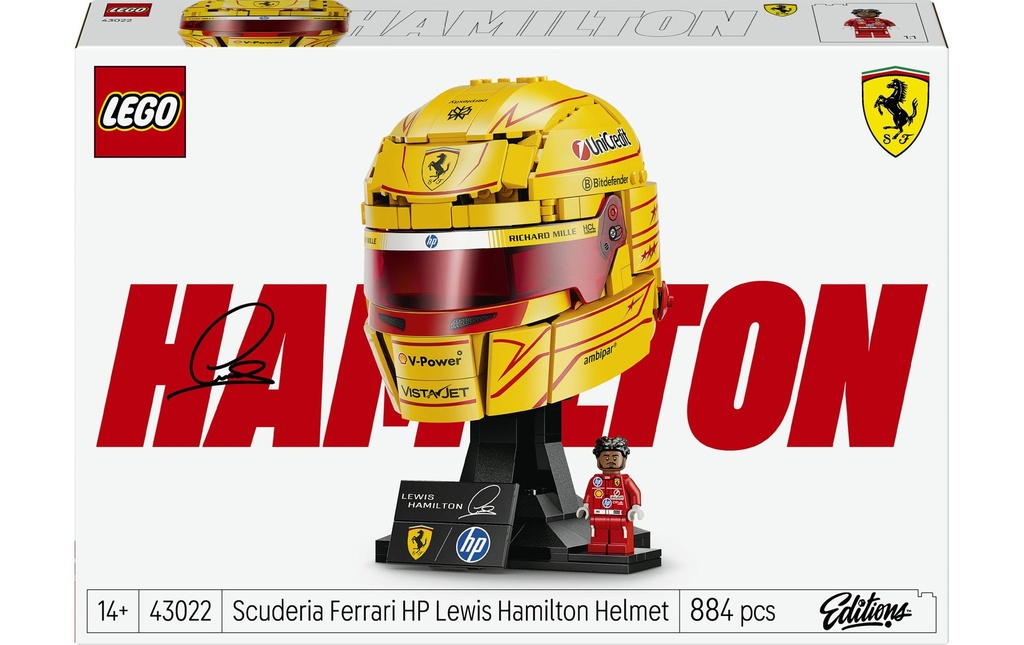 LEGO® Editions Scuderia Ferrari HP Casque de Lewis Hamilton 43022