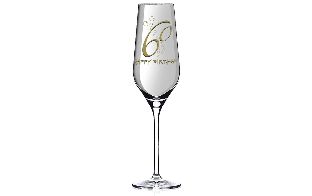 Wate Flûte à champagne Happy Birthday 60