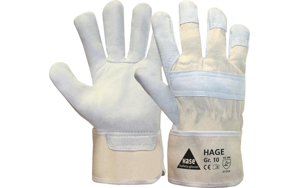 Hase Gant de travail Hage Safety 1 paire Taille: 6, Blanc
