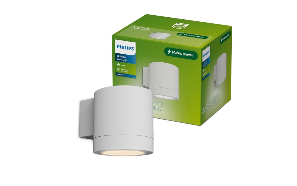 Philips Lampe murale Outdoor Fylx GU10, max. 5W, IP44, blanc