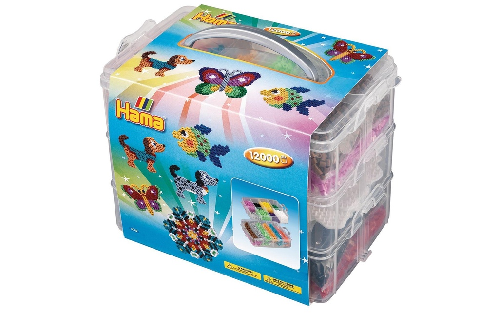Hama Kits de perles à repasser Midi Multicolore, 12.000 perles