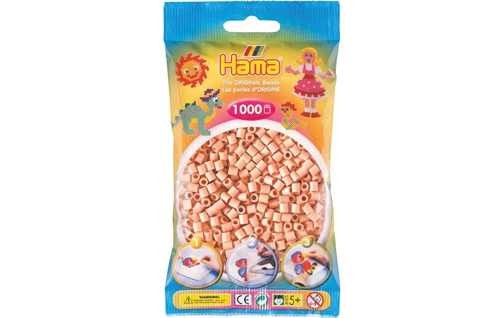 Hama Perles à repasser Midi Rose clair, 1000 pièces
