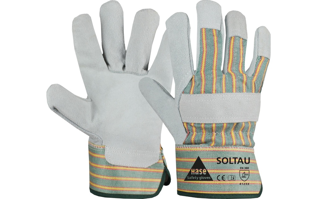 Hase Gant de travail Soltau Safety 12 paires Taille: 6, Blanc