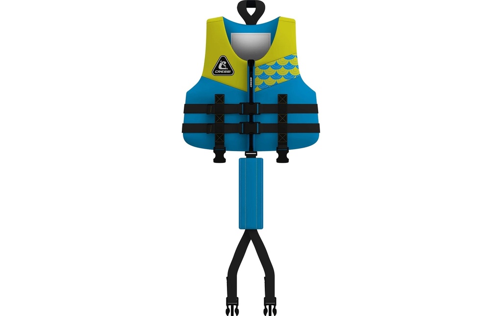 CRESSI Gilet de sauvetage Froggy, bleu azur/jaune, 2-3 ans