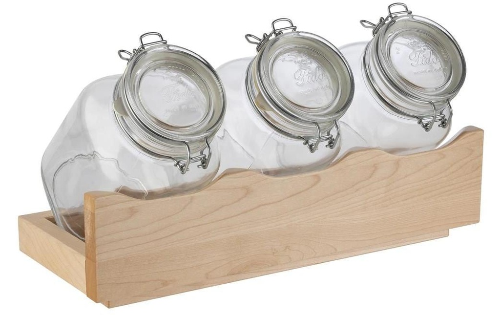 APS Présentoir à buffet Good Morning Set de 4 pièces, érable