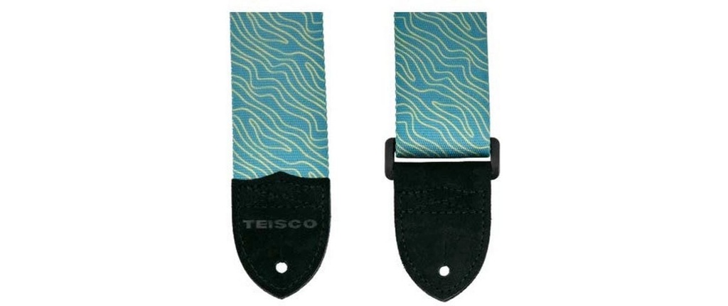 MONO Cases Ceinture de guitare en polyester Teisco Bleu