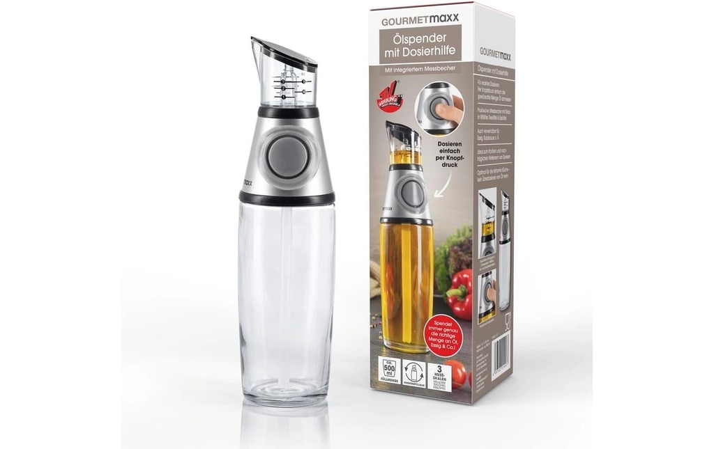 GOURMETmaxx Huilier 500 ml, argent