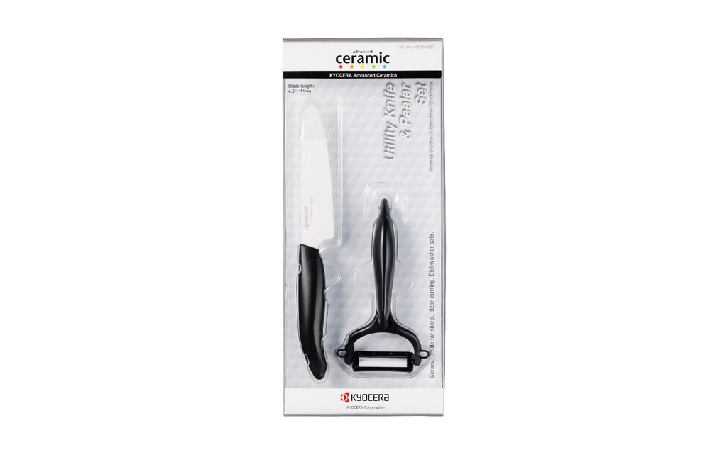 Kyocera Jeux de couteaux FK-110 CP10N Noir / Blanc