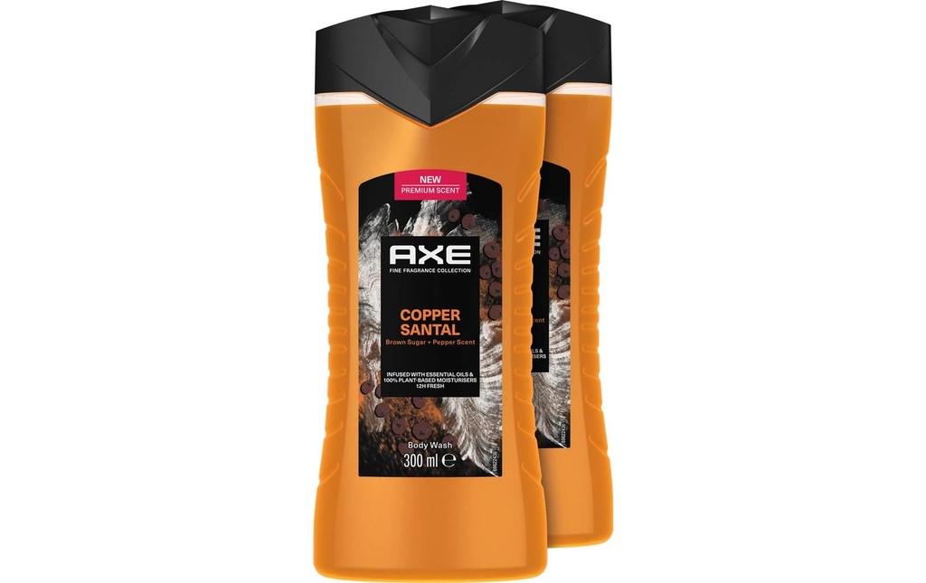 Axe Gel douche Copper Santal 2 x 300 ml
