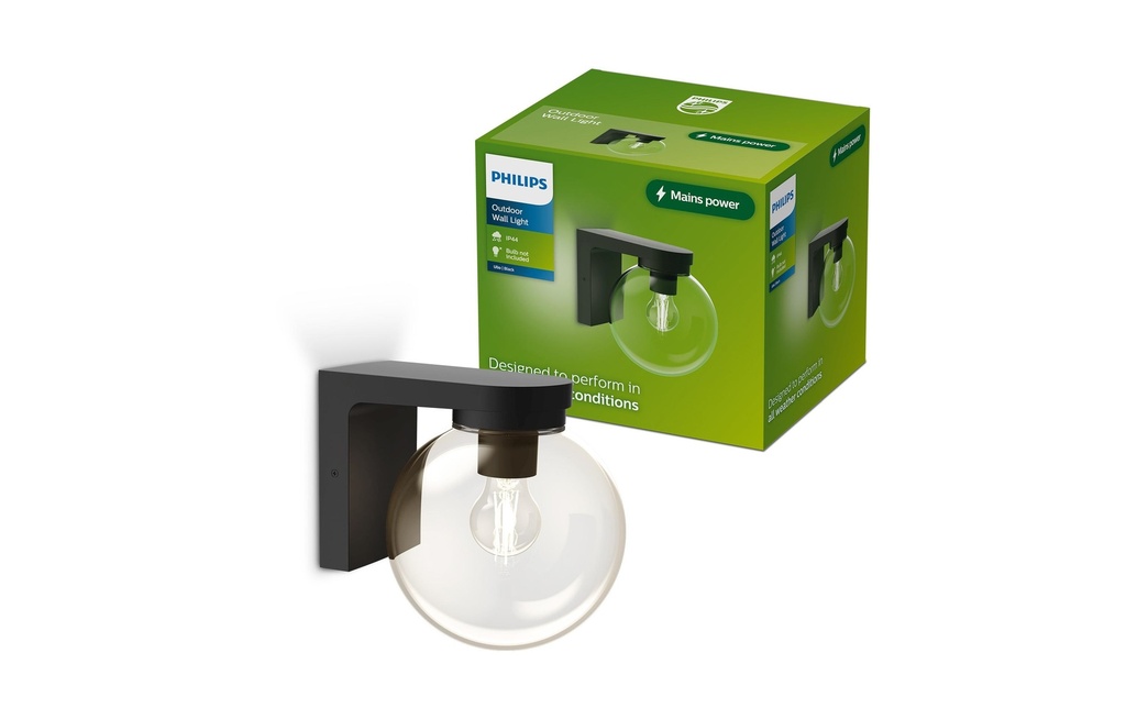 Philips Lampe murale Ulio, E27, 25W, IP44