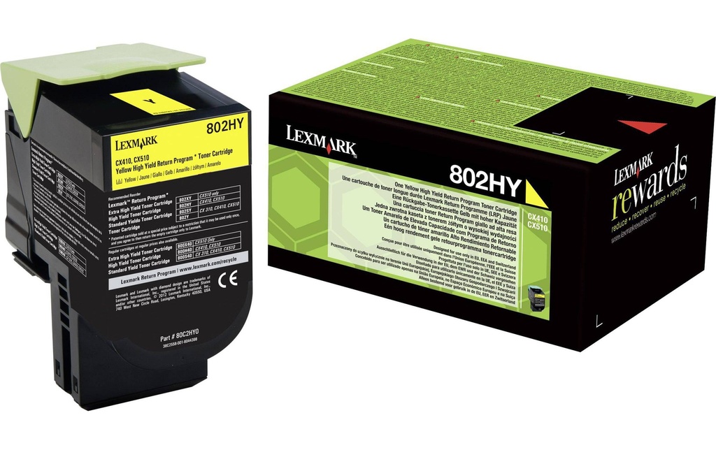 LEXMARK Lexmark toner ret. 80C2HY0 yel