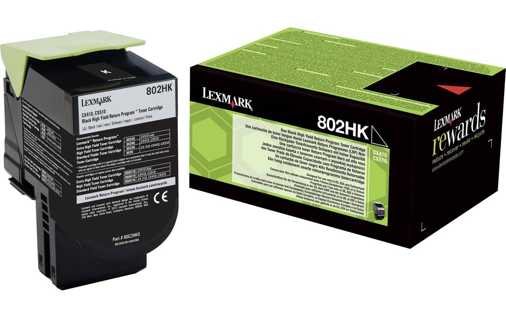 LEXMARK Lexmark toner ret. 80C2HK0 bk
