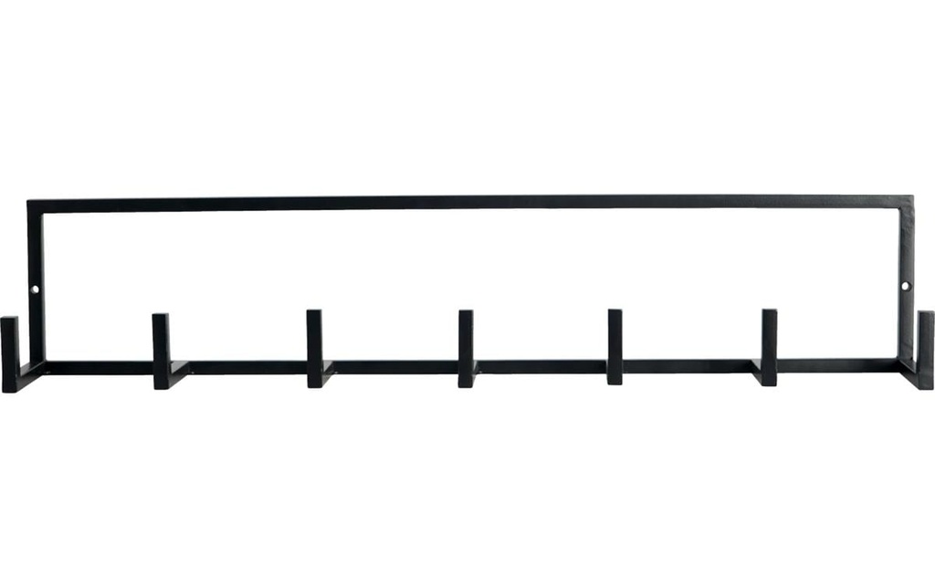 House Doctor Portemanteau mural Rack 60 x 8 x 12 cm, noir