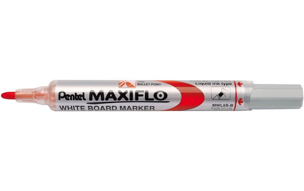 PENTEL Whiteboardm.Maxiflo 4.0 rouge