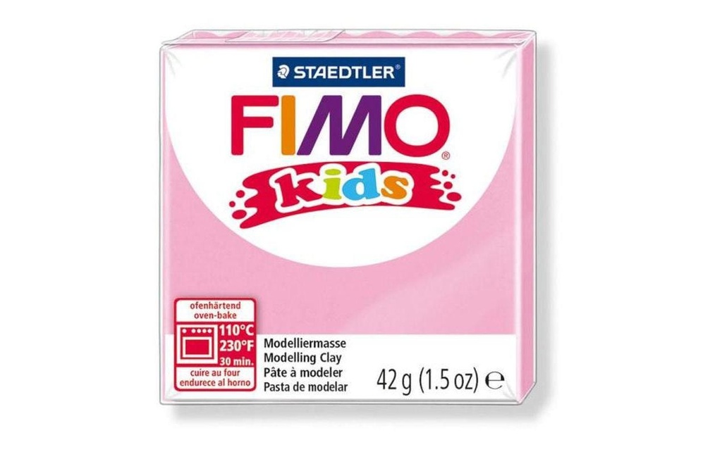 FIMO FIMOkids bloc rose nacré