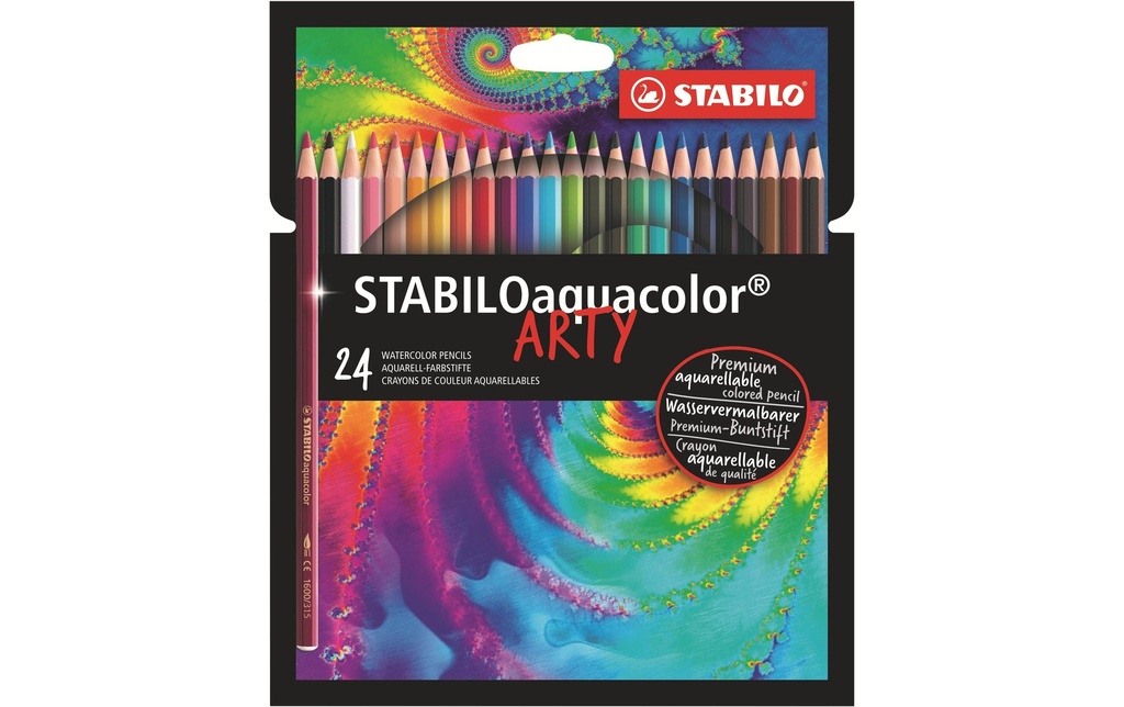 STABILO Crayons coul.Aquacolor Arty (24 pces)