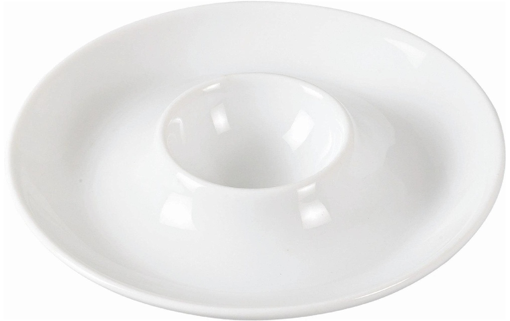 Nerthus Set de coquetiers en porcelaine 2 pièces, Blanc