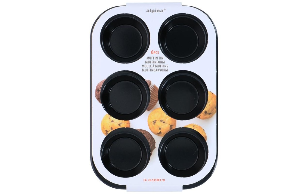 alpina Moule à muffins 6 bennes