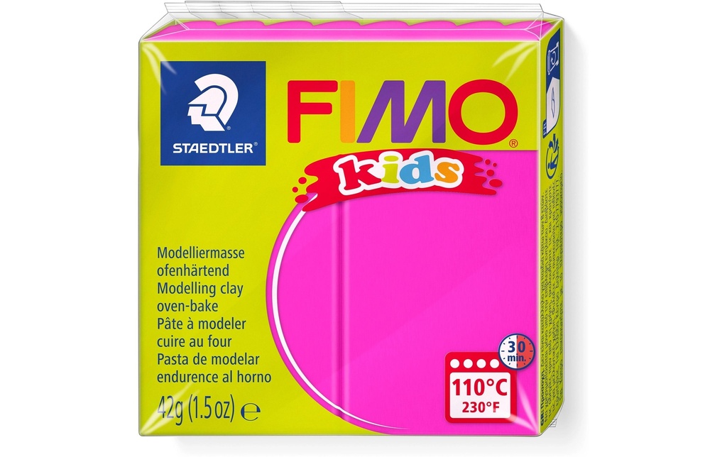 FIMO FIMOkids bloc rose fluo
