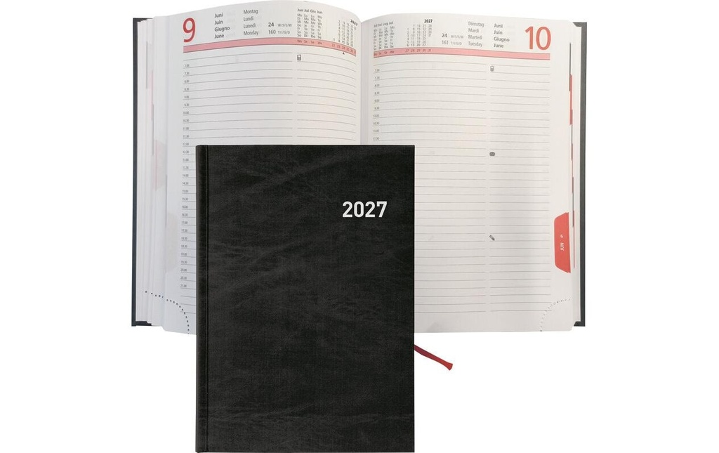 BIELLA Agenda Registra 1J/1P noir