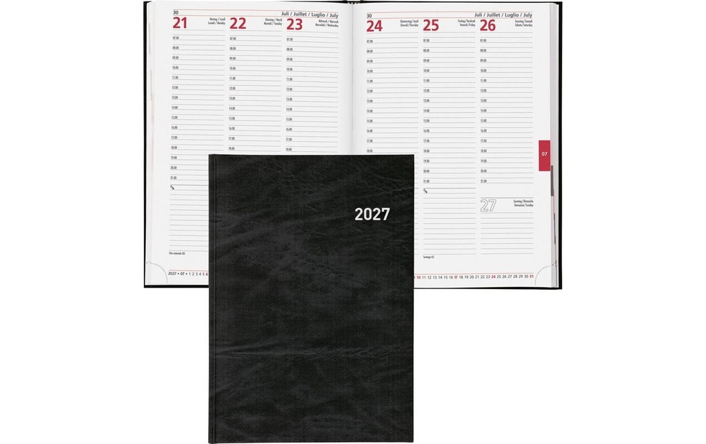 BIELLA Agenda Registra 7 1S/2P noir