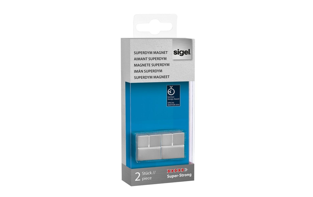 SIGEL Aimant C20 Sup.Strong Cube Des (2 pces)