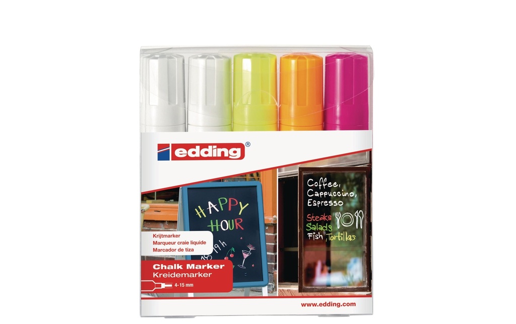EDDING Marqueur craie 4090 E-5 ass. (5 pces)