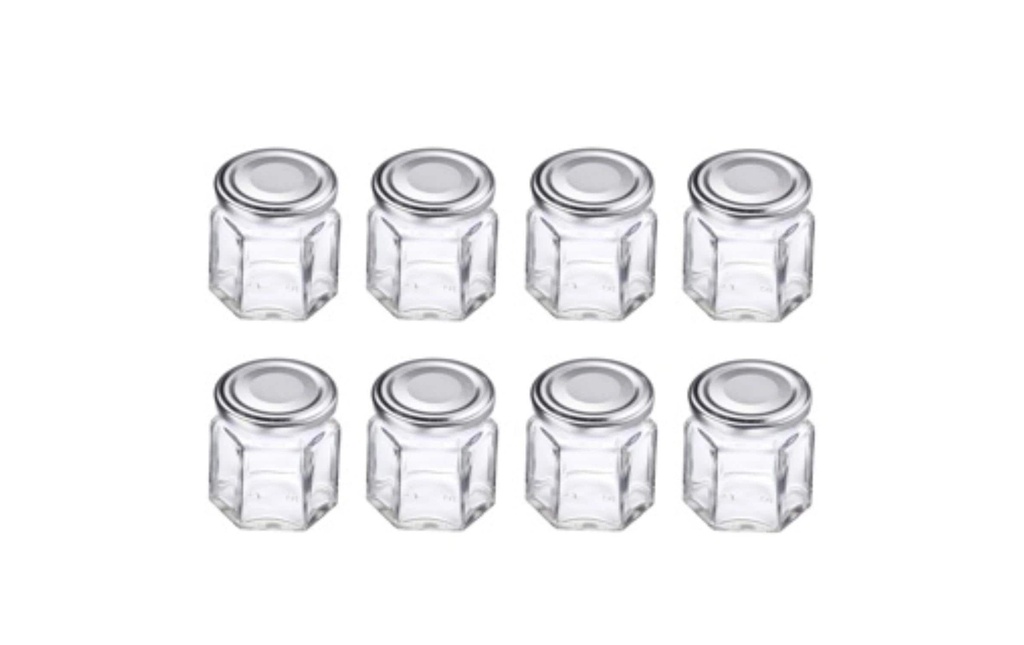 Westmark Bocaux à conserves avec couvercle 45 ml, 8 Pièce/s