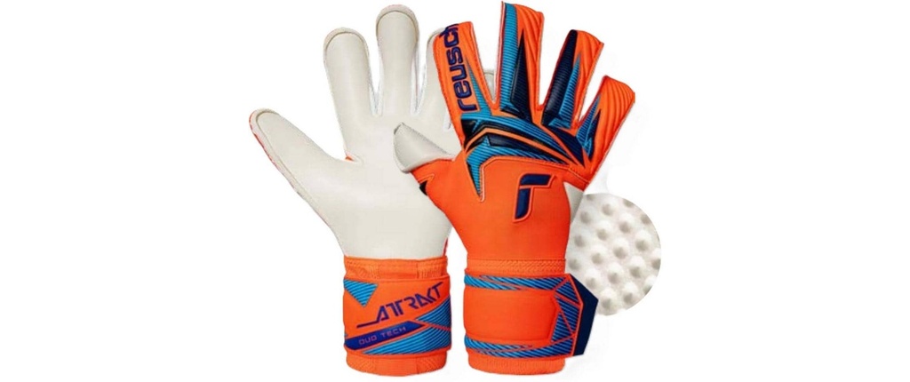 reusch Attrakt Duo Evolution Taille: 10, Shocking Orange/Bleu