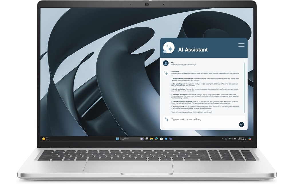 Dell Ordinateur portable Pro 16 Plus PB16255 Copilot+ PC