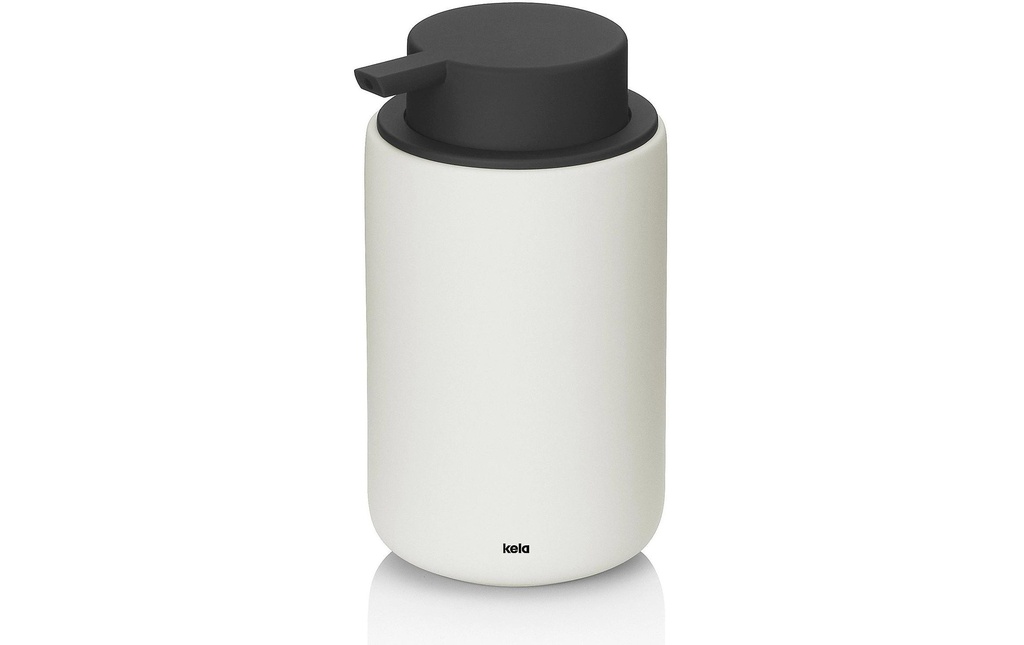 Kela Distributeur de savon Sana 300 ml, Blanc cassé