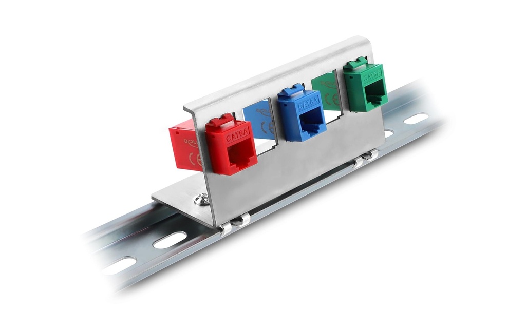 Delock Supports de rail Keystone métal 5 ports