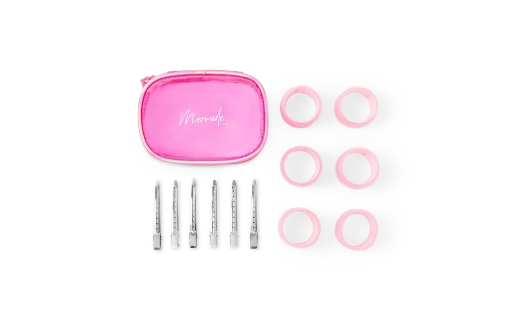Mermade Kit de banderoles velcro Rose 6 pièces avec clips et pochette