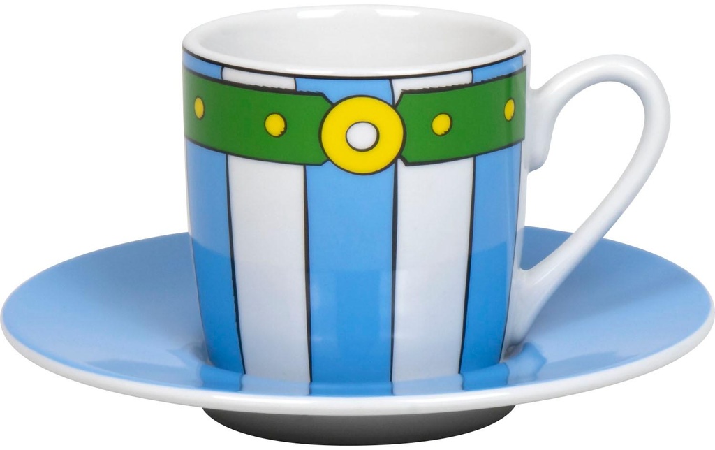 Könitz Tasse à expresso Pantalon d'Obélix 85 ml, 1 Pièce/s, Bleu/Blanc